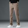 Mens Pants Cotton Casual  Stretch Male Trousers Man Long Straight High Quality 4 Colors Plus Size Pant Suit  M-6XL LY6069