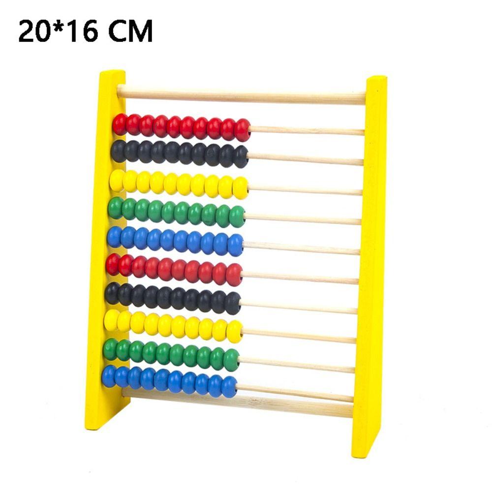 Деревянные счеты деревянные красные синие желтые счетные прочные бусины для дошкольного возраста