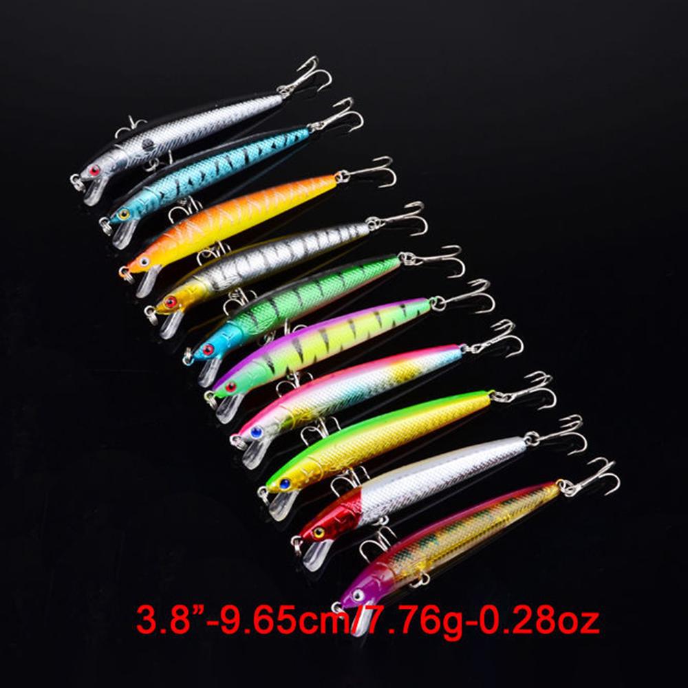Набор из 20 рыболовных приманок, пластиковые рыболовные приманки, набор приманок с крючками для морской пресноводной рыбы