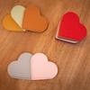 Heart-shaped Leather Bookmark Vintage Book Page Marker Portable Corner Page Marker  Books