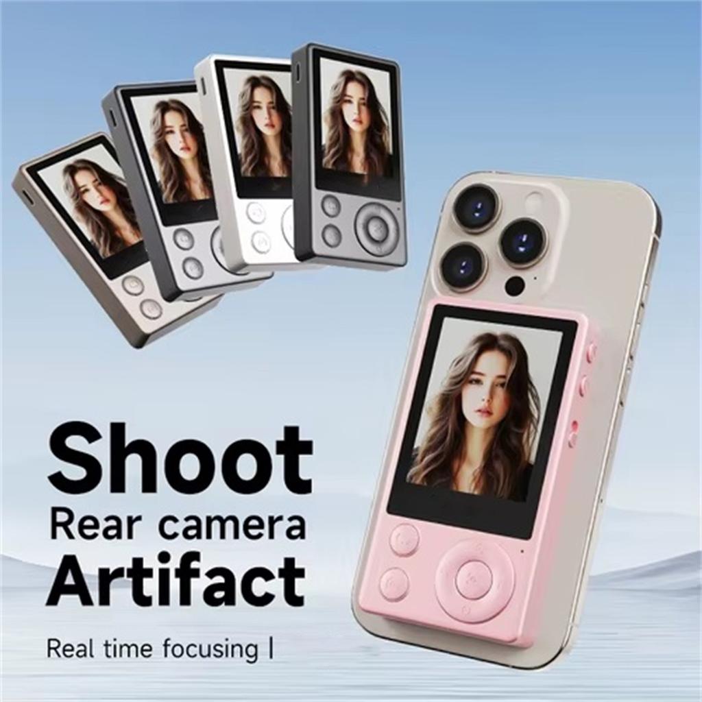 Vlog Selfie Monitor Screen Vlog Magnetic Video Recording For Phone & Android Wireless Mirroring Content Creator Live Stream