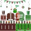 Super American Football Kids Birthday Party Cutlery Paper Plates Tissue Tablecloths Home Decoration