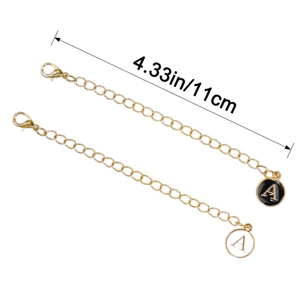 Белый/Черный Цепочка-ручка для чашки для воды Персонализированный Шарм-ручка Креативный Шарм с буквой для чашки Чашки