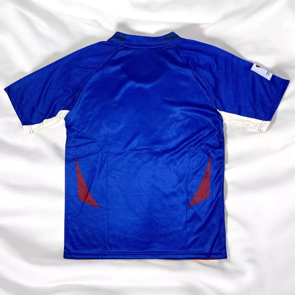 Ретро Винтаж ТАИЛАНД Футбол Футбольная форма Национальная футбольная команда CHEER Быстросохнущая футболка с круглым вырезом и принтом из полиэстера с коротким рукавом Спортивная форма для активного отдыха