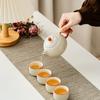 Convenient travel tea set Xishi pot outdoor camping ceramic express cup for teachers and students