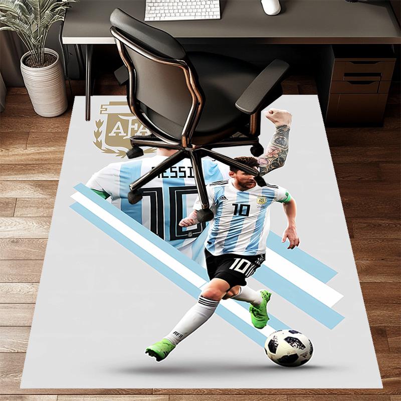 1pc Football Star Design Printed Area Rug Carpet for Bedroom Living Room Home Decor Rugs Mat Non Slip Mat Rug for Bedside
