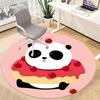 1pc Panda Donut Office Round Area Rug, Indoor Mat Suitable For Office, Under Office Chairs Bedroom Living Room Home Decor, Room Deco