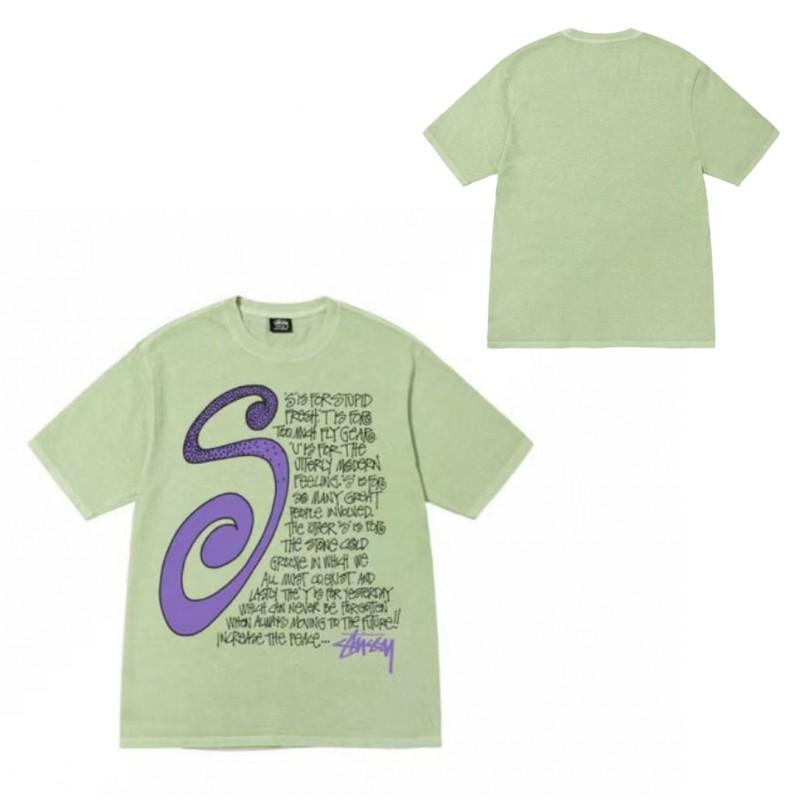 Short Sleeve T Shirt Couples Streetwear Casual Tee Letter Print Loose Fit Breathable