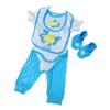 KEIUMI Reborn Baby Boy Doll Clothes Suit 22-23 Inch Bebe Reborn Doll Accessories Cartoon Crab Clothes Sets with Bib+Socks