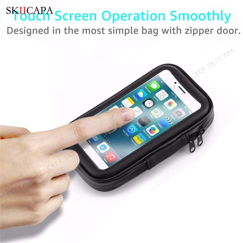 Universal Motorcycle Phone Holder for Samsung iphone Moto Bicycle Mobile Stand Support Scooter Cover Waterproof Phone Bag Case