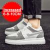 Fashion New Men's Inner Heightening Shoes Leather Sports Casual Shoes Invisible Height Increasing Shoes Men Sport Elevator 6CM 8CM 10CM