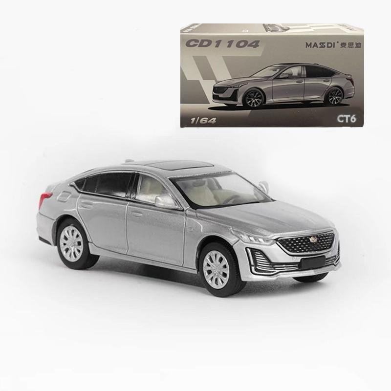 In Stock 1:64 Masdi Cadillac Ct6 Sedan Alloy Miniature Diecast Static State Small Scale Model Collection Cadillac Custom Toy