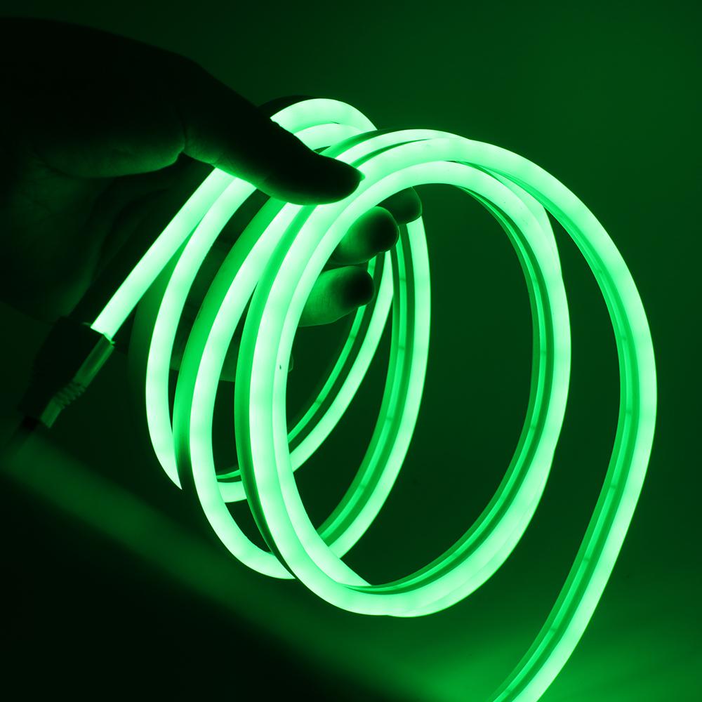 12V Flexible LED Neon Strip Light SMD2835 120 LEDs Per Meter IP67 Waterproof Outdoor Rope Lamp White Warm White Red Green