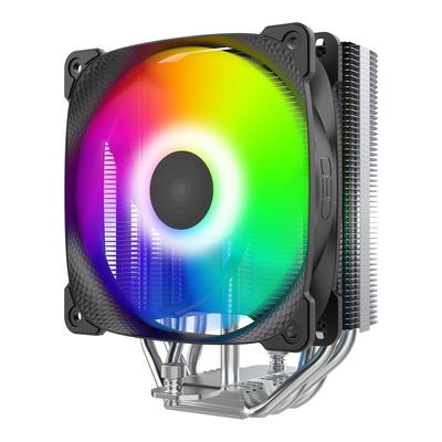 GEOMETRIC FUTURE Охладитель CPU "Креветка" с боковым вентилятором, четырьмя медными тепловыми трубками, смещенной конструкцией и радиатором "Squama 2501B", официально лицензированный в Японии