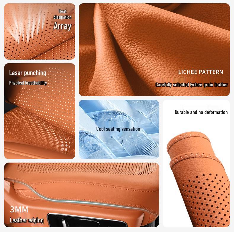 Universal LeDao L60 Seat Cushion, All-Season, 2024 Model, Full Coverage, Thin Design for Cars