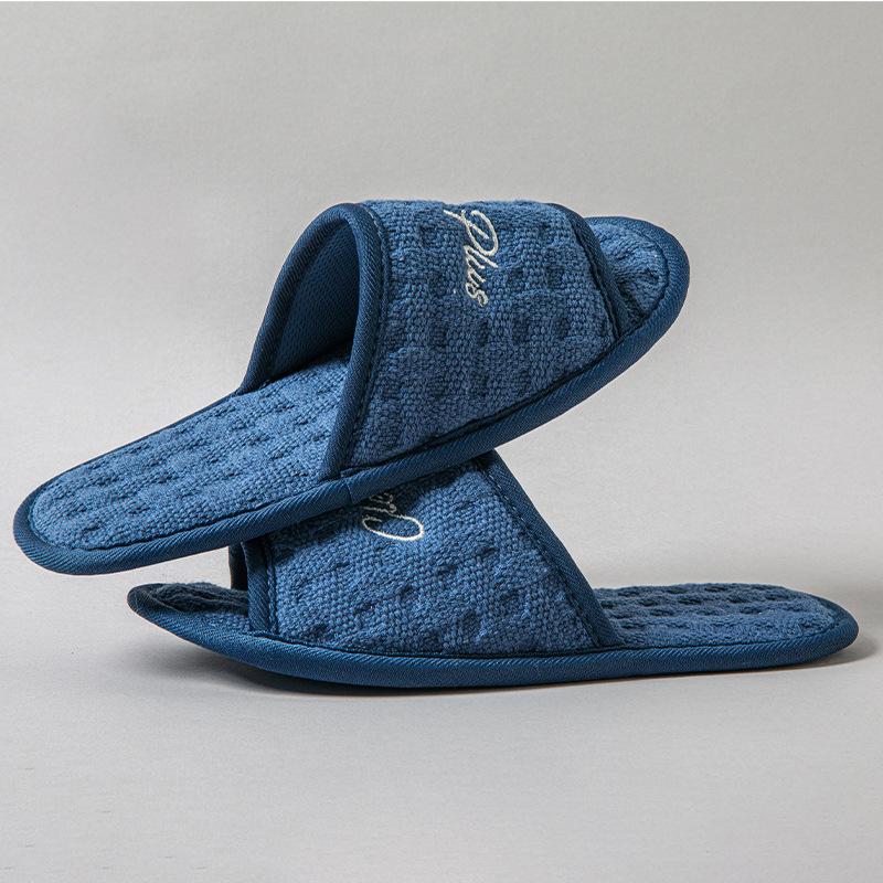 Женские бесшумные тонкие комнатные хлопковые тапочки
