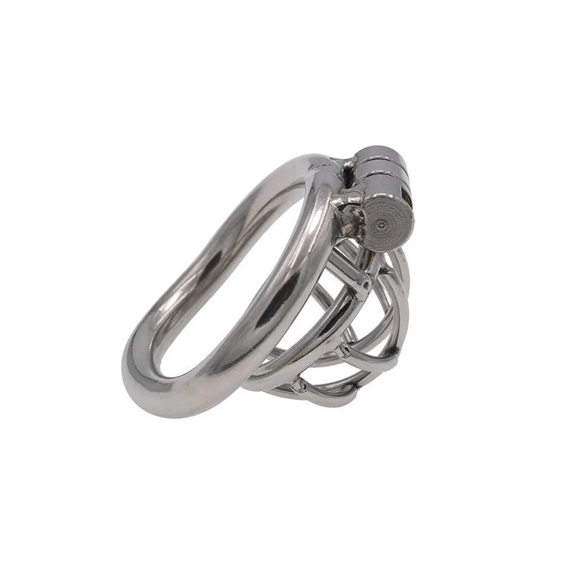 Mini Metal Chastity Cage Stainless Steel Small Chastity Device Cock Cages Men's Penis Ring Erotic Bondage Lock Adult Sex toy 18+