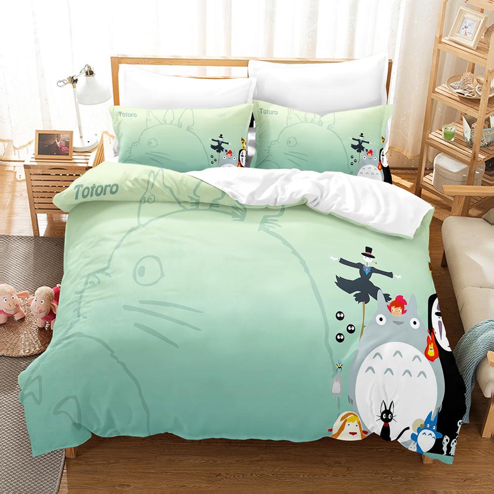 Kemila 3D постельное белье Мой сосед Тоторо наборы пододеяльников с наволочкой Twin Full Queen King Постельное белье