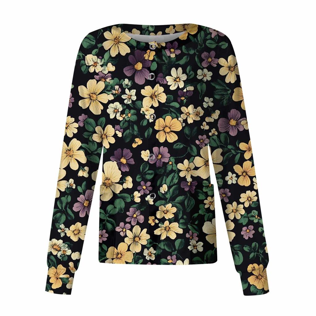 Женский однобортный защитный комбинезон с длинным рукавом и карманом, рабочий воротник-стойка, кардиган, куртка, топ