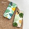 ДЛЯ iPhone Leaves Monstera Green Phone Case 14 11 12 Pro 8 7Plus SE X Pro 14 MAX 12 13 MINI XR XS iphone 14 Мягкие чехлы для телефонов