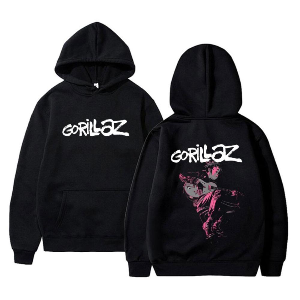Rock Band Gorillaz The Now Now Album Graphic Hoodie Men Women Punk Oversized Hooded Sportswear Male Vintage Cool Hoodies