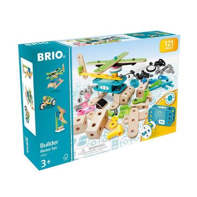 BRIO Builder Motor Set Target Ages 3 and Senior Building Educational 34591 [121 деталь] (Сборная игрушка, блоки, игрушка, деревянный)