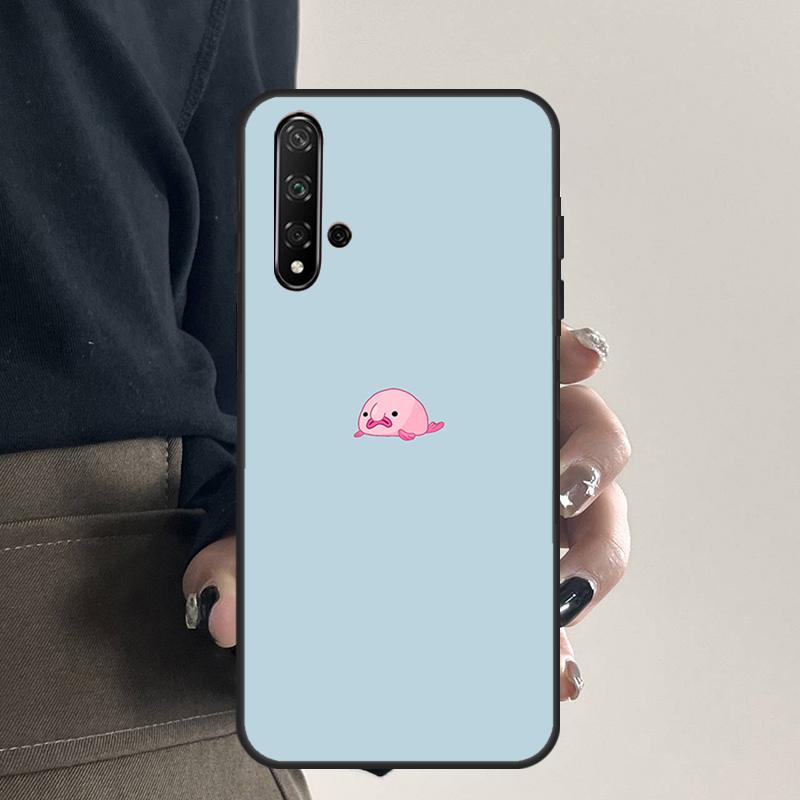 Cartoon Blobfish For Huawei Nova 12i 12s 7i 8i 11i 9 10 SE Y91 Y90 Y60 Y70 Y72 Y61 P30 P40 Lite P60 Pro Case