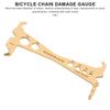 Индикатор износа велосипедной цепи, инструмент для ремонта цепи горного велосипеда из нержавеющей стали, измерительная линейка для велосипедных цепей