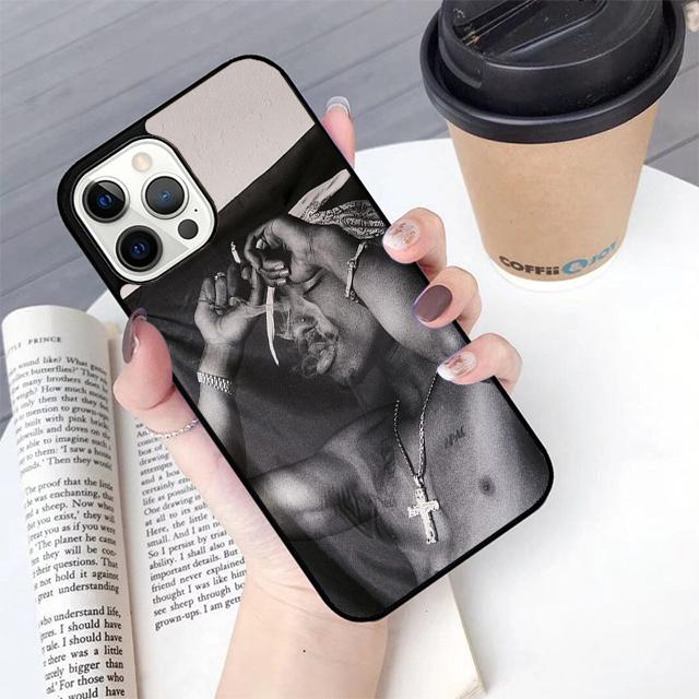 Чехол для телефона Tupac 2Pac Amaru Shakur Для iPhone 17 Air 14 15 16 13 12 Max Чехол Для Apple 11 Pro Max Plus Coque