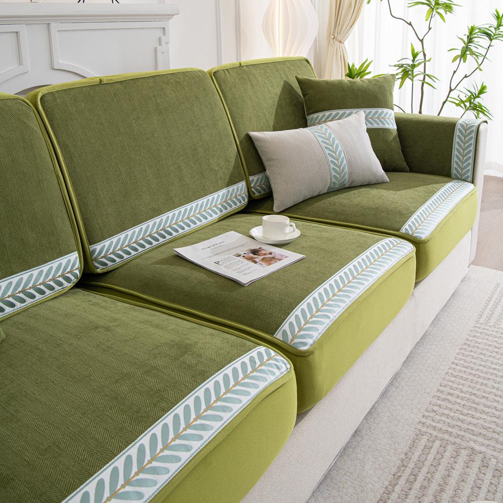 Чехол для дивана из шенилла, эластичный чехол для дивана, универсальный нескользящий чехол для спинки дивана и стула Four Seasons, подушка для полотенца