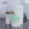 100 г круглодонная двухслойная прозрачная банка для крема, ПП пластиковая упаковка для косметики