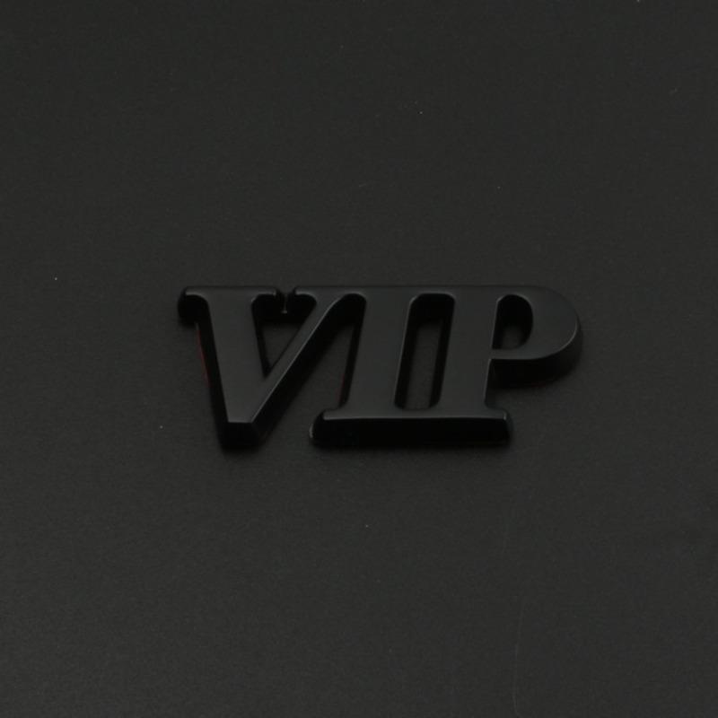 Новый персонализированный VIP логотип автомобиля слово VIP логотип на автомобиль боковой логотип декоративная наклейка модифицированный металлический логотип на багажник наклейка для японского автомобиля