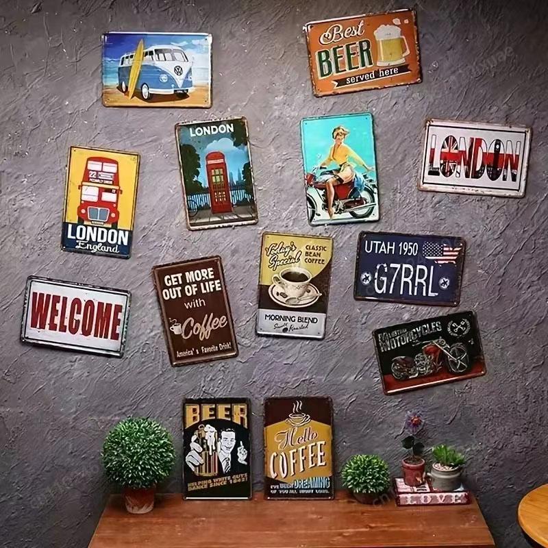 Vintage Metal Sign Movie Retro Tin Sign Aesthetic Living Room Metal Wall Decor Decoration Cinema Industrial Deco Films Poster
