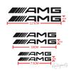 BTY4  6pc Car Logo Brake Caliper Sticker Modification Auto Accessories For Mercedes Benz AMG W212 W213 W205 AMG W177 W247 W176 GLA GLC