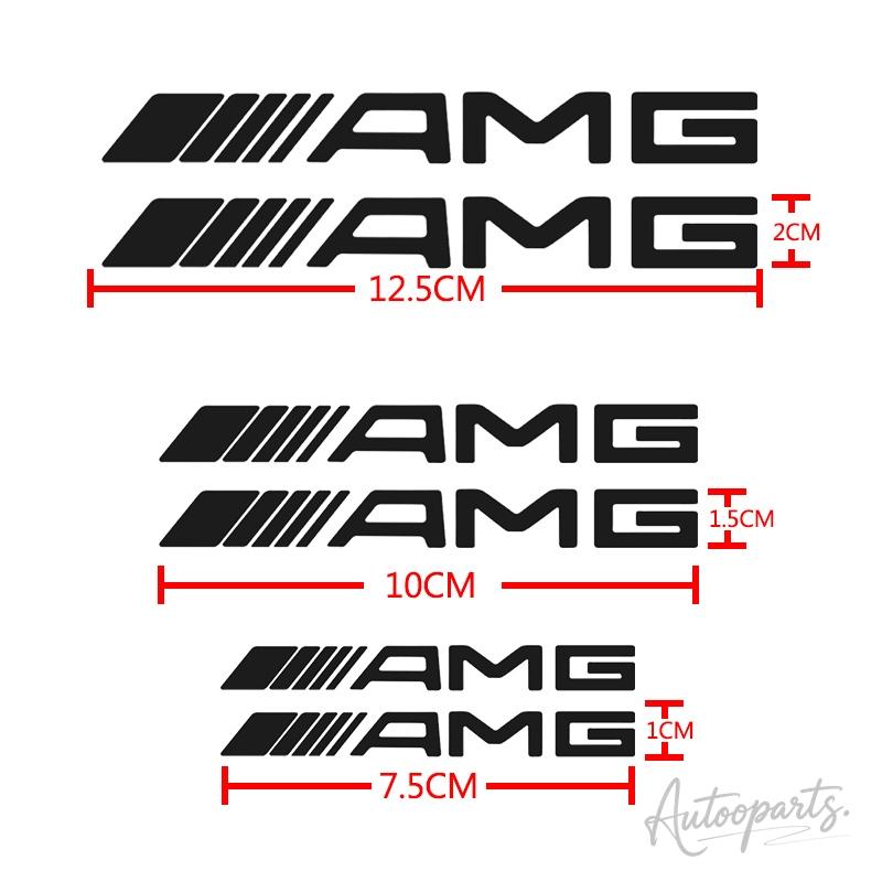 BTY4 6pc Car Logo Brake Caliper Sticker Modification Auto Accessories For Mercedes Benz AMG W212 W213 W205 AMG W177 W247 W176 GLA GLC