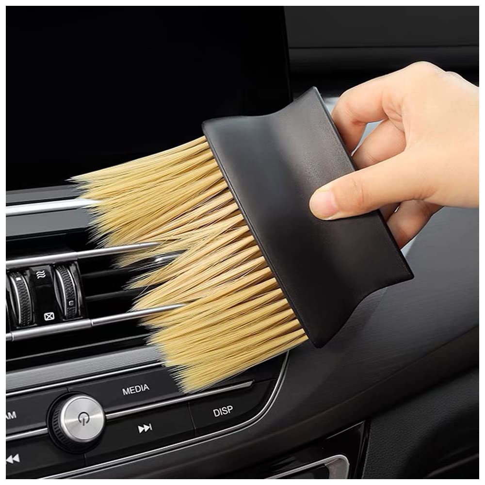 Automotive Interior Dust Car Cleaning Brush Soft Bristle Detail Brush Dusting Tool for Car Air Conditioning No Brush, Duster, Dashboard, Vents,