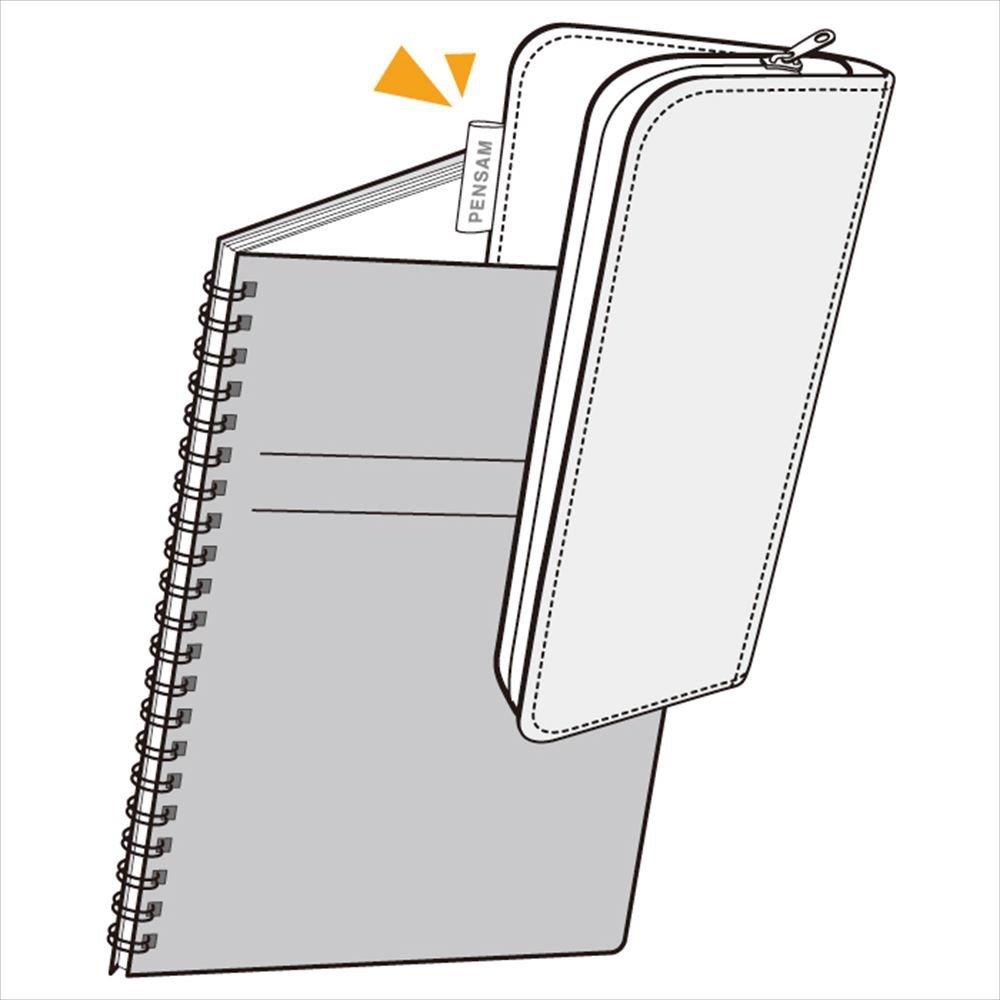 Пенал King Jim Pencil Case Pen Thumb Snap Pen Case Navy 2000 Navy