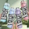 1PC I Am Gonna Blow The Bathroom Up Dinner Print 750ml Color Plastic Sports Water Bottle Leakproof Flip Straw Lid Suitable for Sports Office Home Use