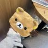 Нетоксичная Кавайная Сумка для Макияжа Rilakkuma Многоцелевая Сумка для Хранения Дорожная Большой Вместимости Портативная Подвесная Косметичка