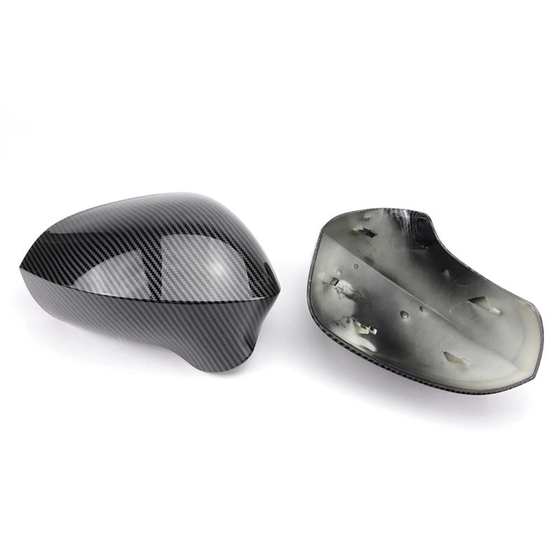 For Seat Exeo 3R Leon 1P1 2009-2013 Lbiza 6J 2008-2013 Carbon Fiber Car Rear View Door Wing Side Mirror Cover Caps Shell Case
