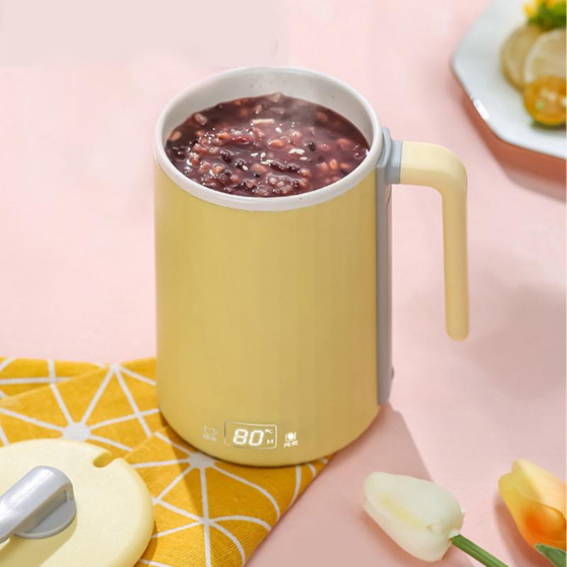 Мини-чашка для воды с электрическим подогревом из нержавеющей стали, многофункциональная чашка для здоровья, чашка с антипригарным покрытием, бытовой электрический чайник для тушения
