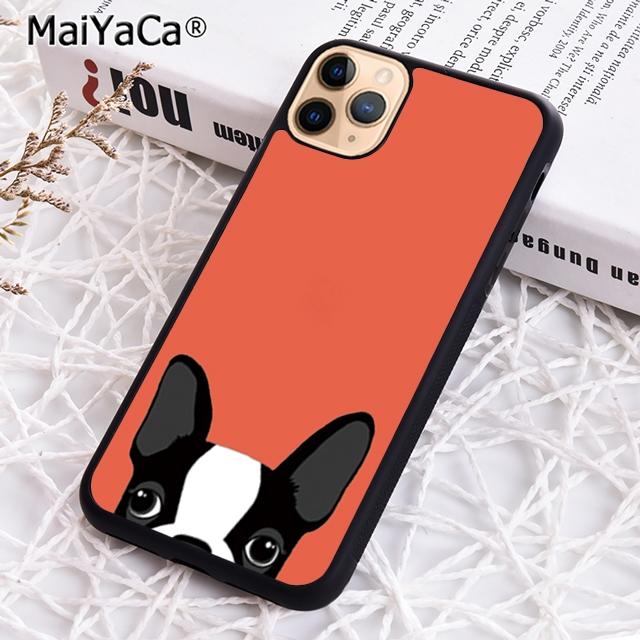 MaiYaCa Чехол для телефона с французским бульдогом и мопсом для iPhone 17 Air 16 pro max 15 14 plus 12 13 Чехол
