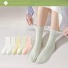 Женские летние тонкие хлопковые дезодорирующие носки-гольфы без косточки, не скатывающиеся