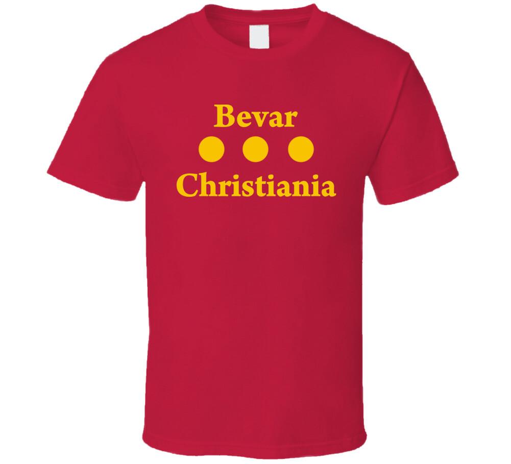 Bevar Christiania T-Shirt Mens Womens Tees Top