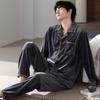 Пижама мужская зимняя коралловый флис утолщенный флис теплая мужская осенне-зимняя островной флис большой размер весенне-осенняя домашняя одежда