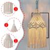 Macrame Lamp Shade Boho Hanging Pendant Light Cover for Office Bedroom Living Room Nursery Dorm
