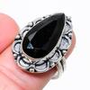 Black Spinel Gemstone 925 Sterling Silver Jewelry Ring Size 8 T4D93