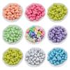 High Quality 20pcs Creamy Macaron Color Heart Beads Jewelry Accessories Necklace Making DIY Fashion Bracelet Fart Peach Medium
