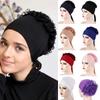 New Muslim Fashion Women Hijab Scarf Stretch Turban Bonnet Tie Back Volumizer Underscarf Headband Indian Wrap Headwrap