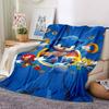 Sonic Theme Printed Blanket - Perfect for Couch, Bed, Travel & Outdoor Use | Machine Washable, Cozy & Durable.